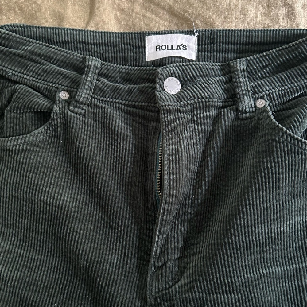 Rolla East Coast Flare Corduroy- Dark Green- 26 - Picture 10 of 10